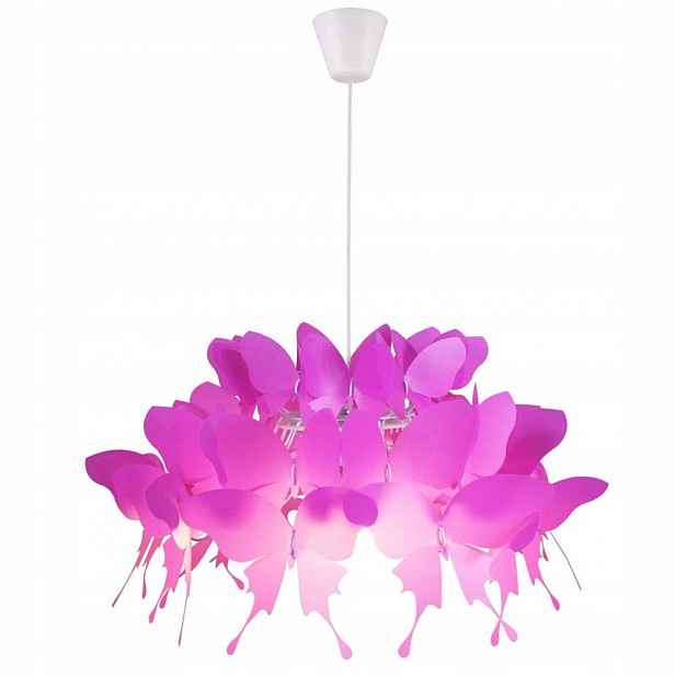 Závěsná lampa Farfalla LP-3439/1P pudrová růžová Light Prestige