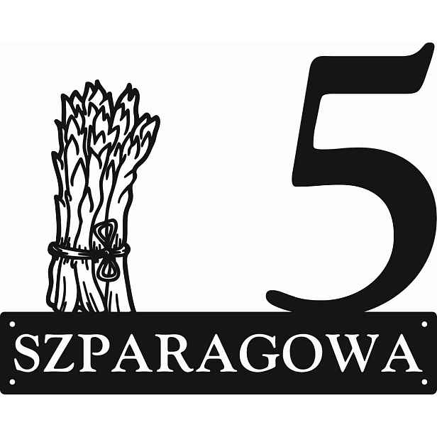 Číslo Na Dům 48 cm Tabule Adresa Ocel 2 mm Grafika 103