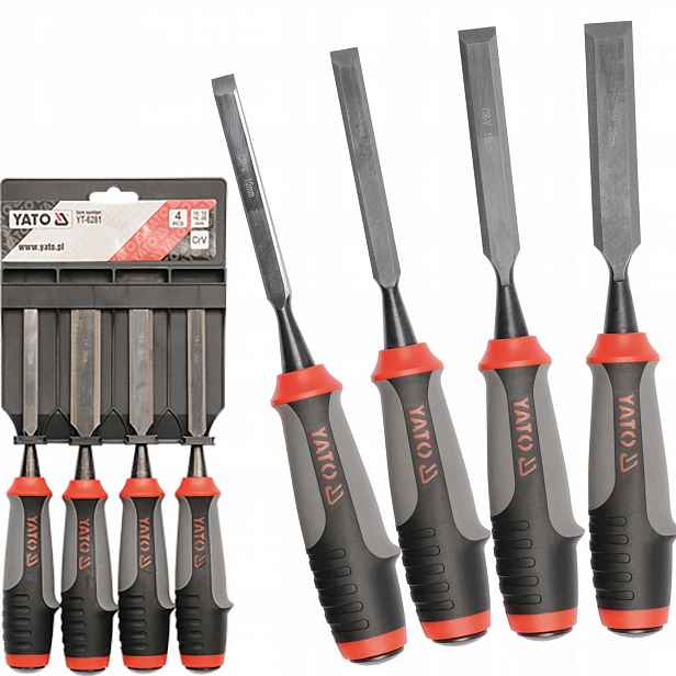 Sada truhlářských dlát Yato 10-20 mm CrV 4 ks Profesionální