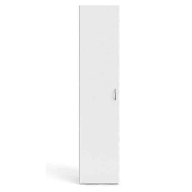 Bílá šatní skříň 39x175 cm Space – Tvilum