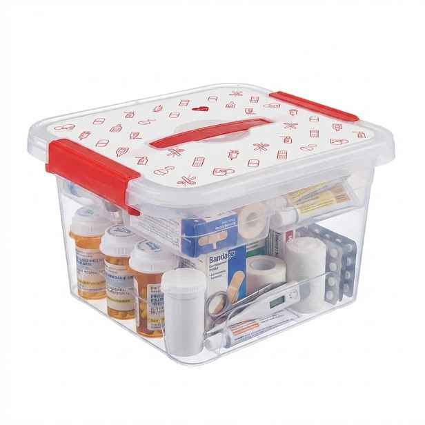 Orion Organizér, úložný box na léky, 2v1, LÉKARNIČKA MEDICO