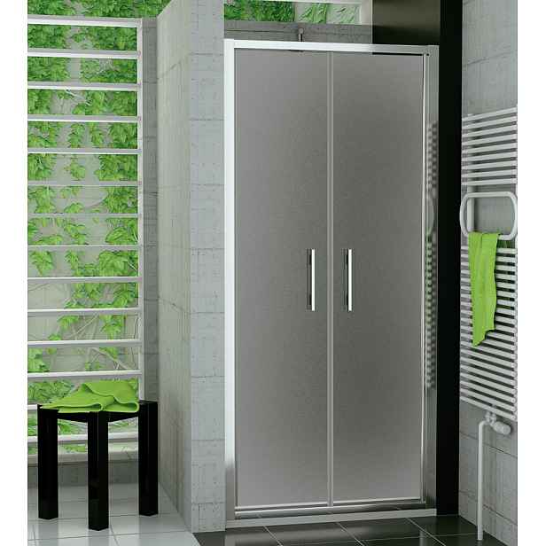 SanSwiss TOPP2 0750 50 22 Dvoukřídlé dveře 75 cm, aluchrom/durlux