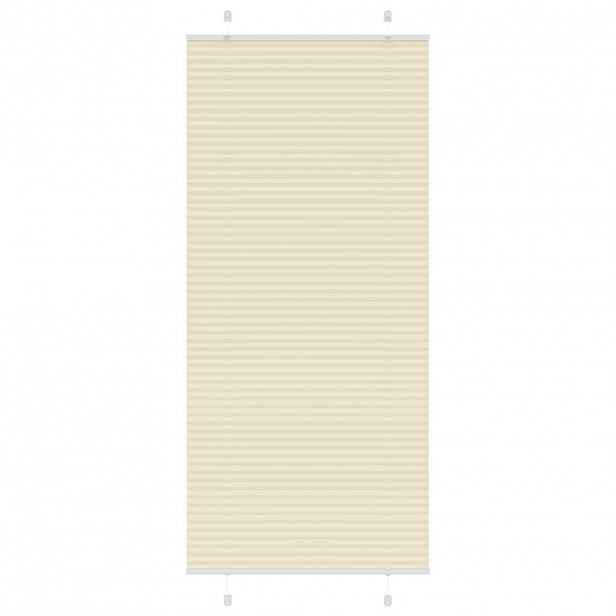 vidaXL Plisovaná roleta krémová 85x200 cm Šířka látky 84,4cm Polyester