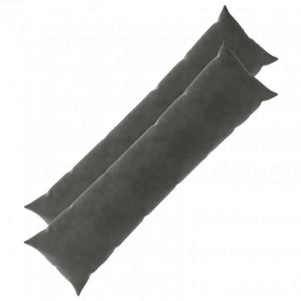 vidaXL Povlak na polštář 2 pcs HEERLEN Tmavě šedá 40 x 145 cm Samet