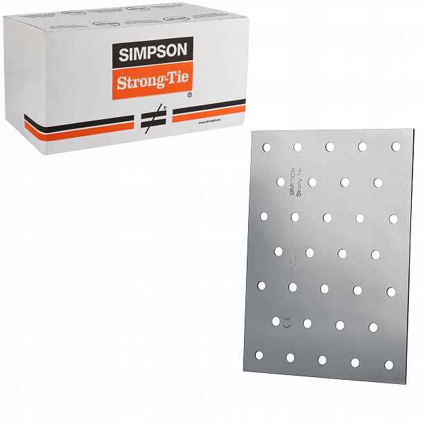 Tesařské spojky ploché 100x140mm 50st Perforované destičky Simpson NP20