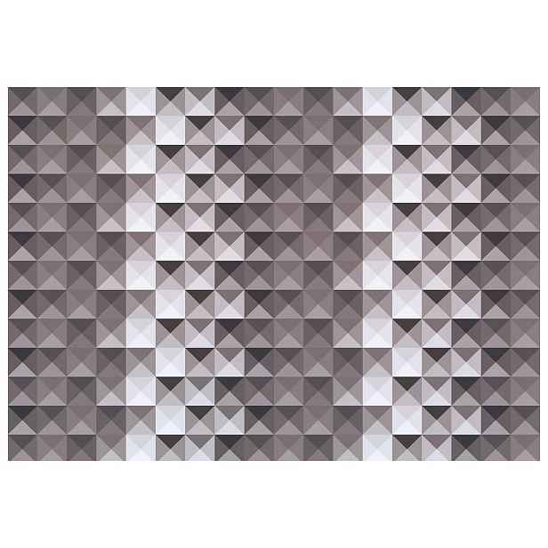 Fototapeta Geometrická abstrakce Trojúhelníky šedé vinylová 254x184 lepidlo