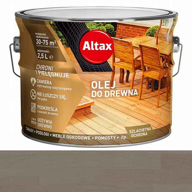 Olej na dřevo 2,5L Altax Antracit