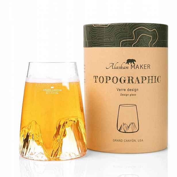 Sklenice Long Drink Grand Canyon Topographic