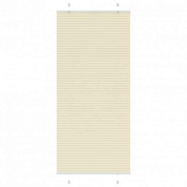 vidaXL Plisovaná roleta krémová 90x200 cm Šířka látky 89,4cm Polyester