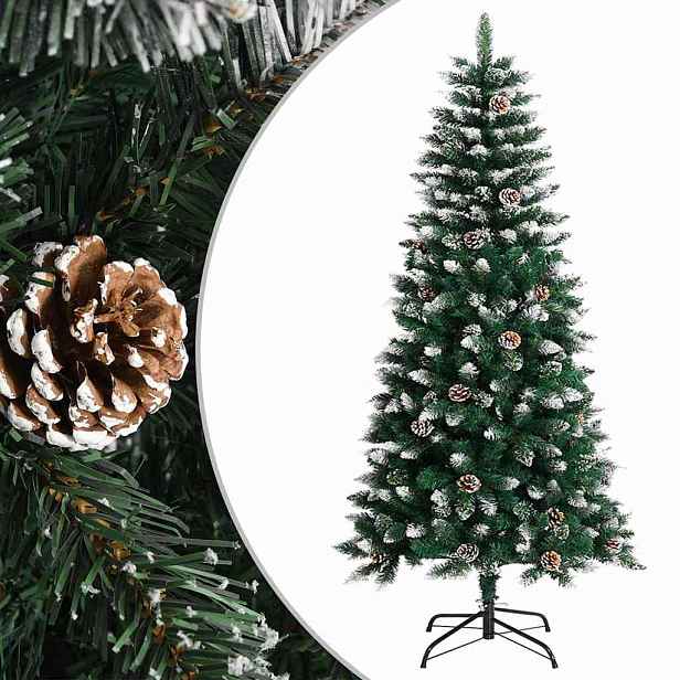 vidaXL Umělý vánoční stromek se stojanem zelený 120 cm PVC