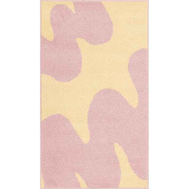 Žlutý/růžový dětský koberec 120x170 cm Hugsy Vanilla – FD