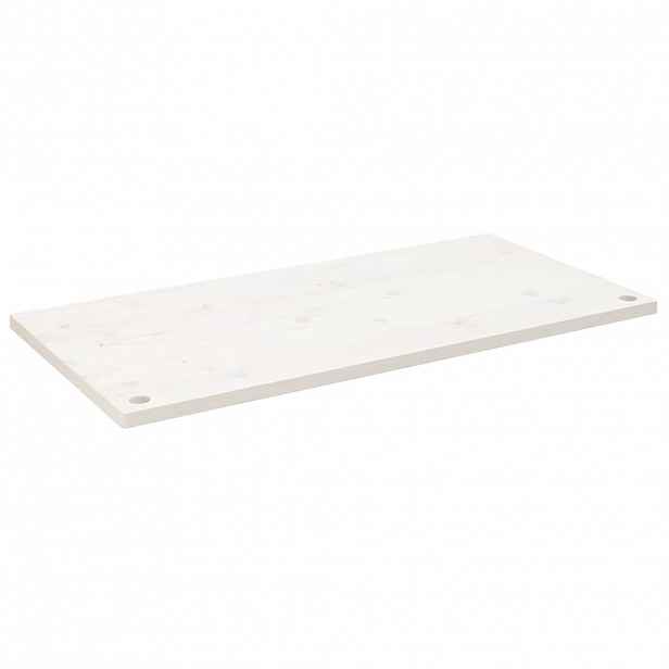 vidaXL Deska psacího stolu bílá 110 x 60 x 2,5 cm masivní borové dřevo