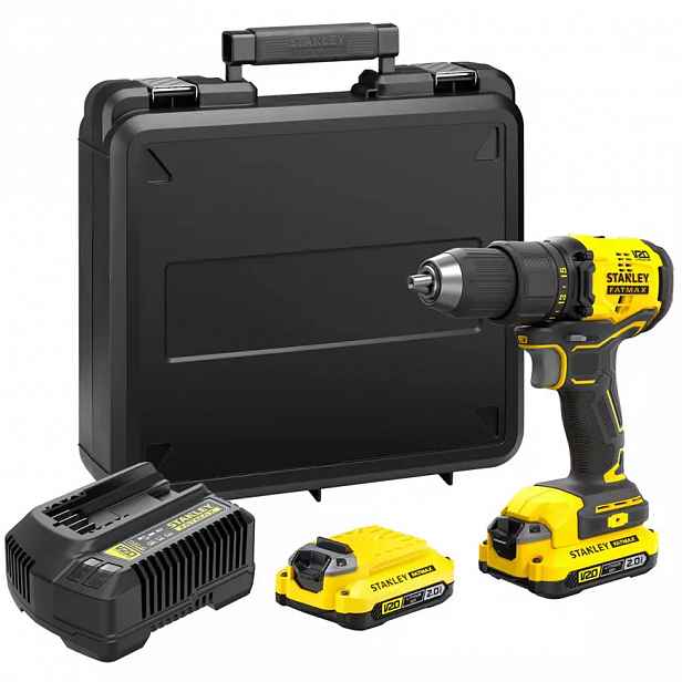 Aku bezuhlíková vrtaèka Fatmax® V20 2x2.0 Ah 18V