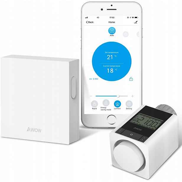 Awow Smart Home Termostaty Pro Radiátory Alexa Google Zigbee SH4-Z
