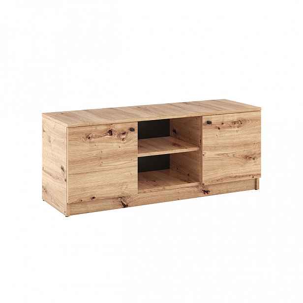 TV stolek s dvířky GIDOEN - dub artisan