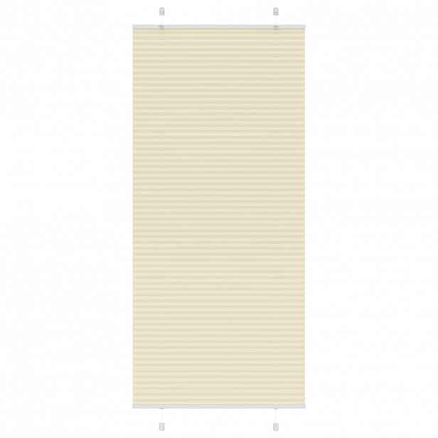 vidaXL Plisovaná roleta krémová 95x200 cm Šířka látky 94,4cm Polyester
