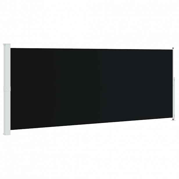 vidaXL Zatahovací boční markýza 200 x 514 cm černá