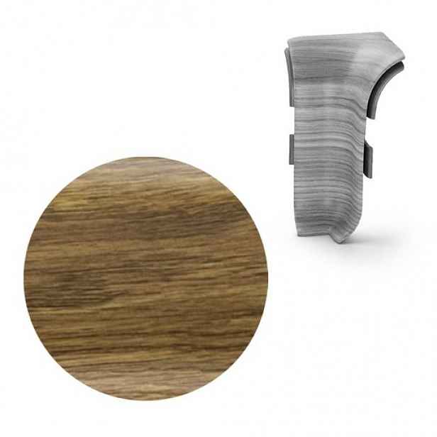 Vnitřní roh k soklu Naturel dub starý , PVC délka 0,5 cm, výška hrany 56 mm, NATNGTW19