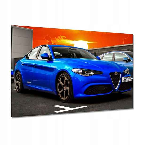 Obrazy 120x80 Alfa Romeo Auto Blue