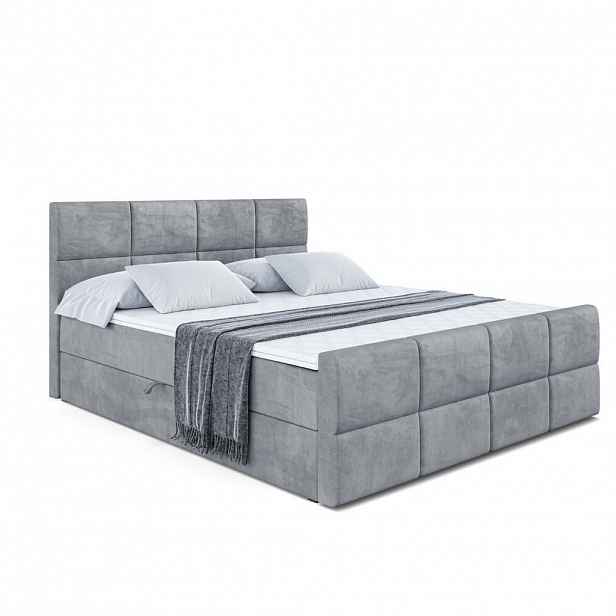 ALTDECOR AMERICKÁ postel ARDENI-Z – 200 x 200 cm – H4 – šedá