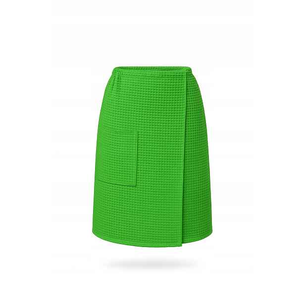 Kiltová oplatka s kapsou VitalHome 100 x 150 cm na suchý zip do sauny Zelená