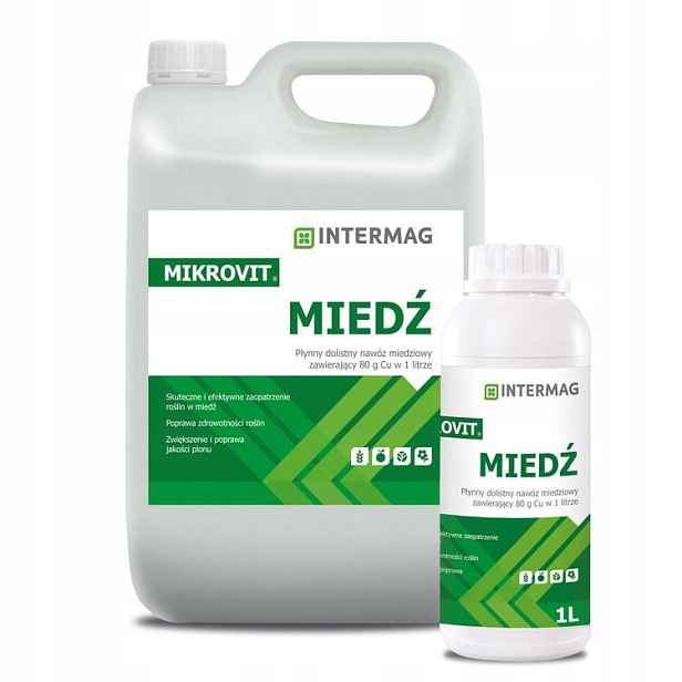Mikrovit Cu 75 Měď 5L Intermag Vícesložkové listové hnojivo pro pěstování