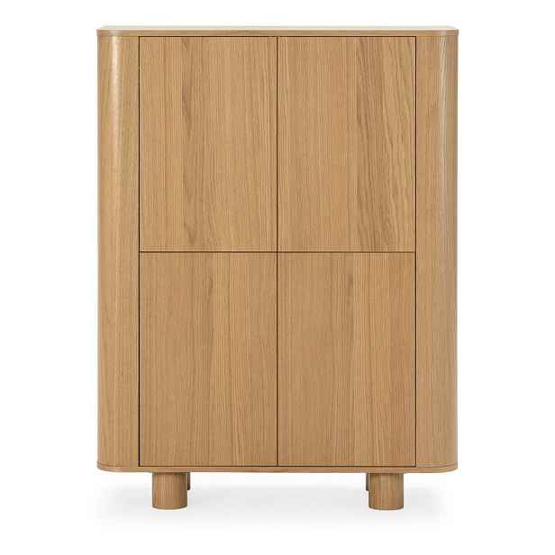 Skříňka v dekoru dubu v přírodní barvě 100x133x40 cm Padoc – MOME