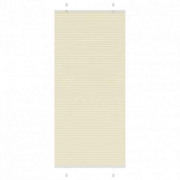 vidaXL Plisovaná roleta krémová 100x200cm Šířka látky 99,4cm Polyester