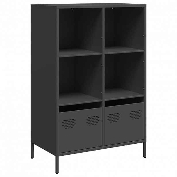 vidaXL Skříň černá 68 x 39 x 103,5 cm ocel