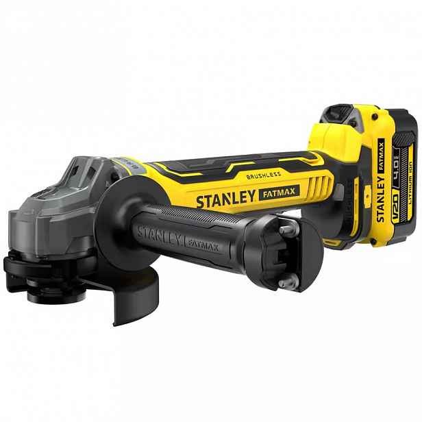 Aku bezuhlík úhlová bruska Fatmax® V20 2x4.0 Ah 18V