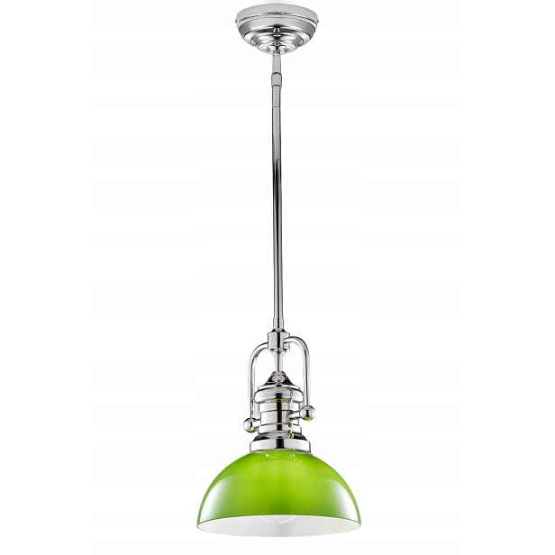 Jupiter Závěsná lampa Platino Stříbrná Niklovaná 1xE27 15W Skleněná