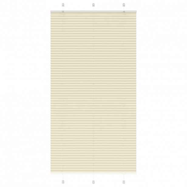 vidaXL Plisovaná roleta krémová 105x200 cm Šířka látky 104,4 cm