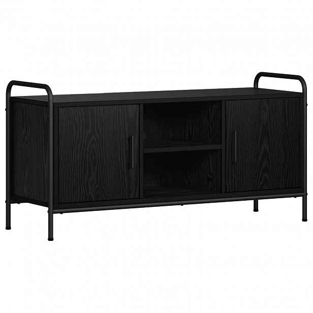 vidaXL Televizní skříň 99 x 33 x 50 cm Černý dub Kompozitní dřevo