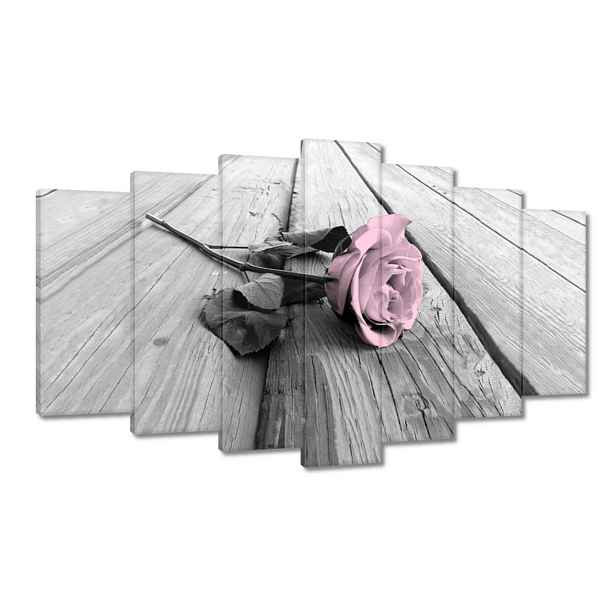 Obrazy 140x80 Pudrová růžová Old pink Rose