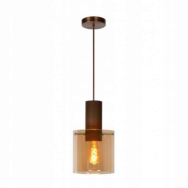 Hnědá závěsná lampa Toledo nad jídelní stůl 01/62/Lucide