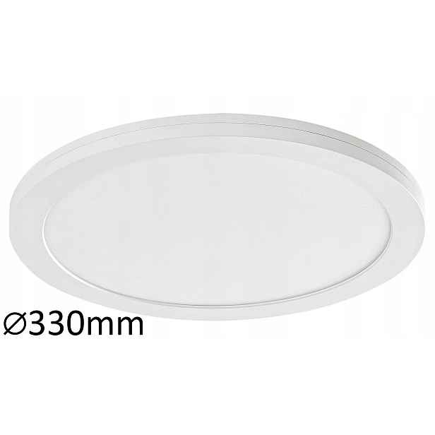 Led zapuštěné bodové stropní svítidlo bílé kulaté 33 cm 4000K Rabalux