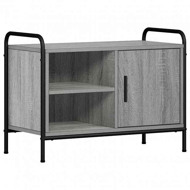 vidaXL Televizní skříň 133 x 33 x 50 cm Šedý Sonoma Kompozitní dřevo