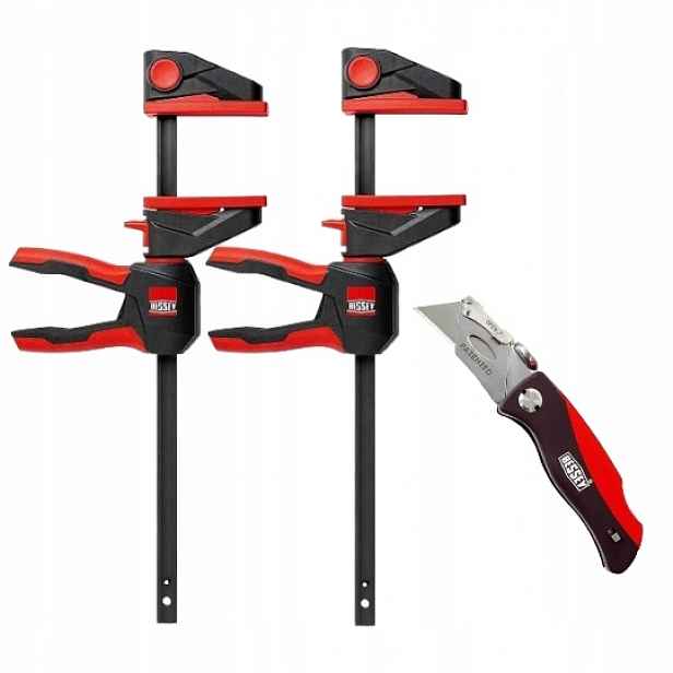2 svorky a nůž Bessey EZ360SET-A