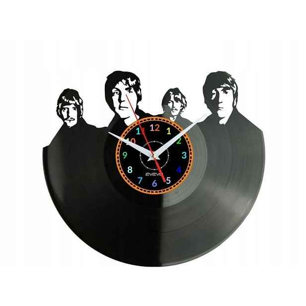 Liverpool Rock Band Dekorativní Nástěnné Hodiny Moderní Vinylová Deska
