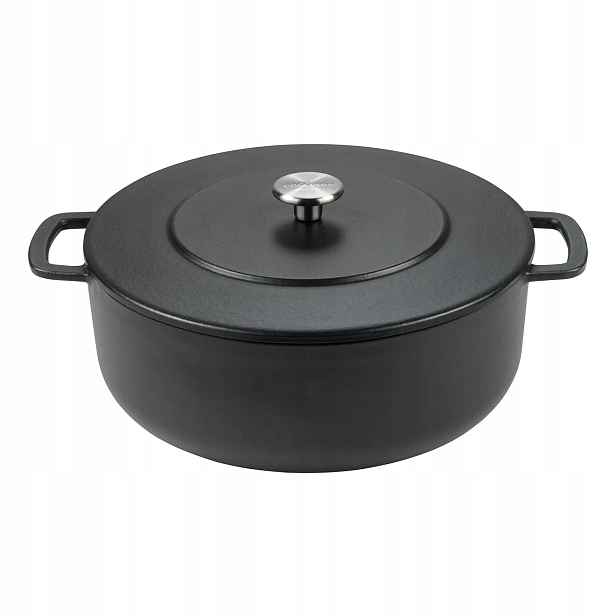 Combekk Litinový hrnec, 28 cm, černá