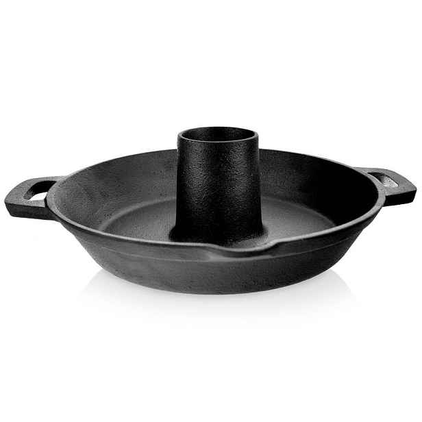 Litinová Pánev S Podstavcem Na Kuře 28 CM Na Indukci, Litina