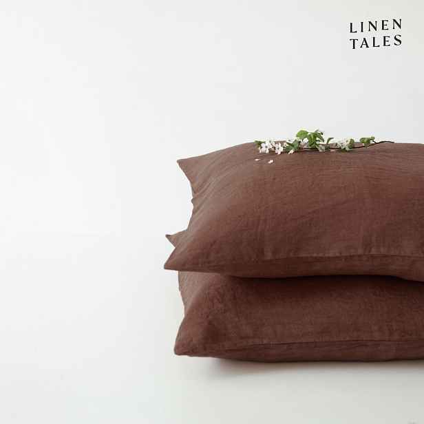 Lněný povlak na polštář 50x70 cm Chocolate – Linen Tales