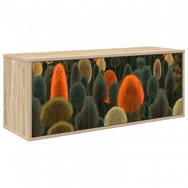 vidaXL Nástěnná TV skříň ZAANDAM 102 x 33 x 40 cm Dub sonoma