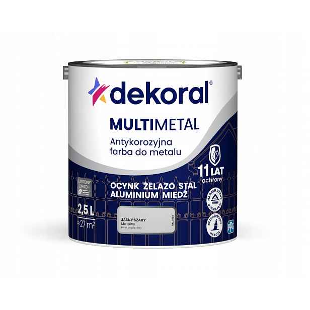 Dekoral Multimetal 2,5 L Šedý Světlý Mat