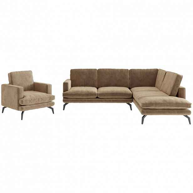 Livetastic SEDACÍ SESTAVA, textil, hnědá - 001968007703