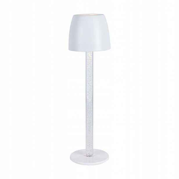 V-tac noční stolní lampička 3W Led 37cm nabíjení, stmívatelná, bílá