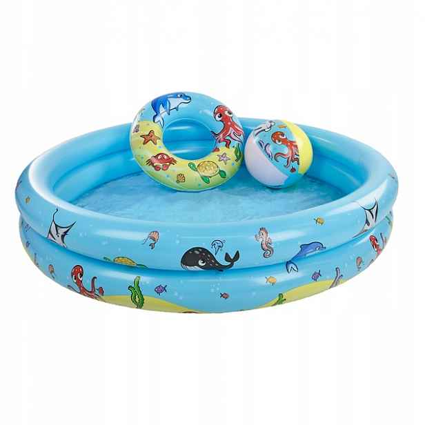 Bazén 122 cm pro děti plavecký kruh, plážový míč