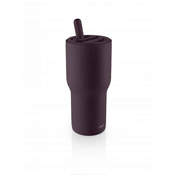 Cestovní termosklenice Sip'n'Go 0,6 l s brčkem, fialová Fig purple - Eva Solo