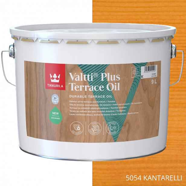 Tikkurila Olej Na Dřevo Valtti Plus Terrace Oil 9L Barva 5054 Kantarelli