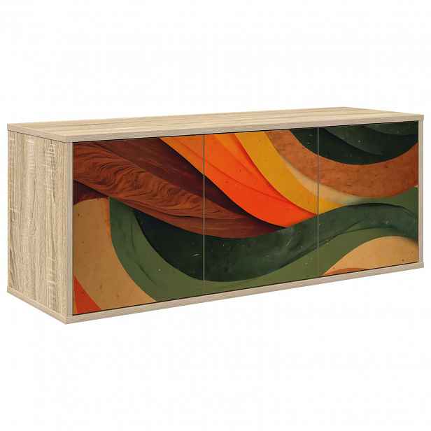 vidaXL Nástěnná TV skříň BONN 102 x 33 x 40 cm Dub sonoma